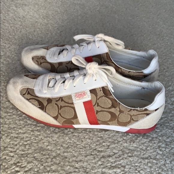 USED COACH SNEAKERS SZ 9 1/2 - Picture 4 of 4